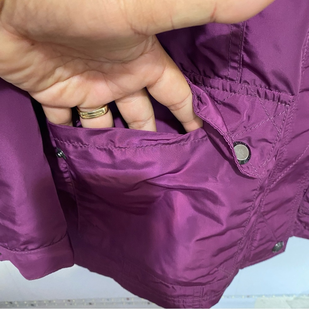 Maine New England Women’s Plum Utility‎ Jacket US 18 Pockets Outdoor Coat NWOT - Picture 5 of 13